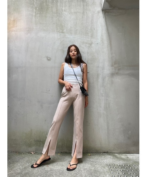 TRUNC（トランクエイティーエイト）の「Front Slit Pants（その他パンツ・レディース・ブルー/ベージュ・FREE）」の5枚目の写真