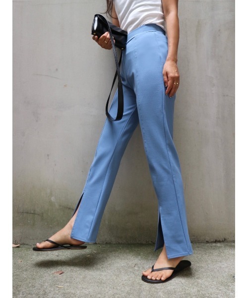 TRUNC（トランクエイティーエイト）の「Front Slit Pants（その他パンツ・レディース・ブルー/ベージュ・FREE）」の16枚目の写真