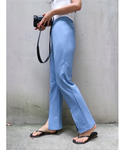 TRUNC（トランクエイティーエイト）の「Front Slit Pants（その他パンツ・レディース・ブルー/ベージュ・FREE）」の17枚目の写真