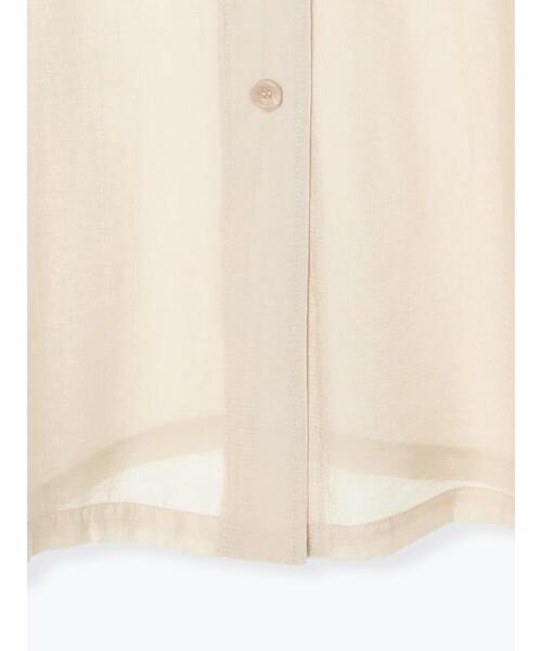 Samansa Mos2 blue(サマンサモスモスブルー)の「◎ビッグシャツ(シャツ/ブラウス・レディース・ベージュ/カーキ/キナリ・フリ-)」の8枚目の写真