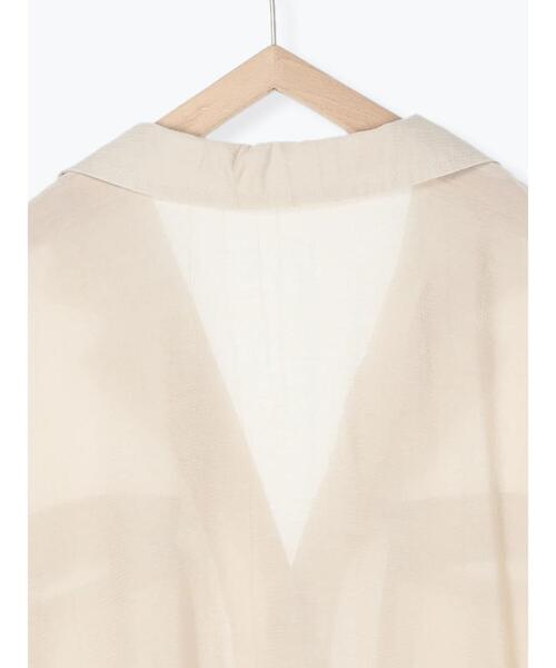 Samansa Mos2 blue(サマンサモスモスブルー)の「◎ビッグシャツ(シャツ/ブラウス・レディース・ベージュ/カーキ/キナリ・フリ-)」の9枚目の写真