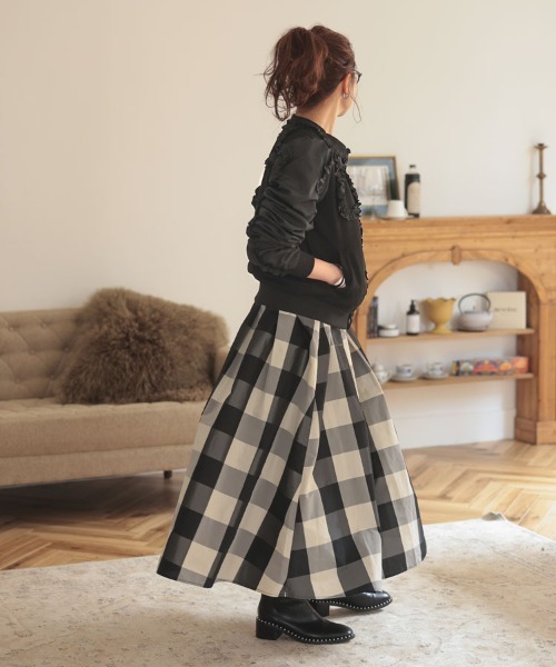 DONOBAN（ドノバン）の「フリルブルゾン（ブルゾン・レディース・ブラック/ネイビー・F）」の8枚目の写真