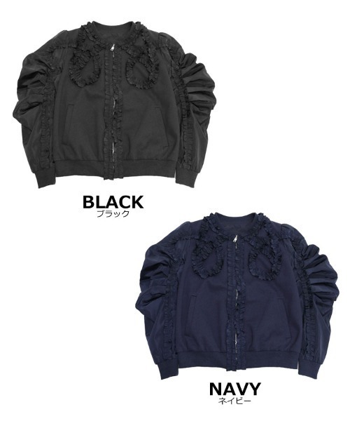 DONOBAN（ドノバン）の「フリルブルゾン（ブルゾン・レディース・ブラック/ネイビー・F）」の18枚目の写真