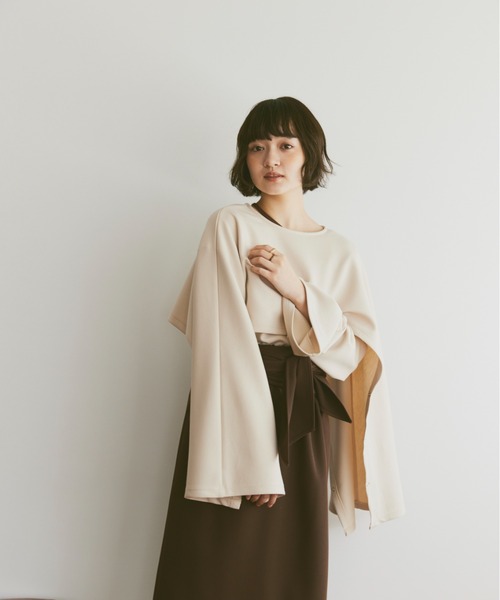 moi tytto（モイテュット）の「3wayフレア袖セットトップス（その他トップス・レディース・ブラウン/テラコッタ/ナチュラル・FREE）」の8枚目の写真