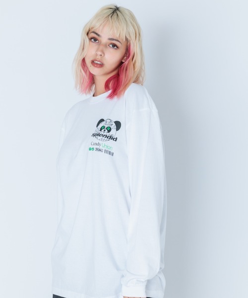 Candy Stripper（キャンディストリッパー）の「CANDY UNION L/S Tシャツ（Tシャツ/カットソー・レディース・ブラック/オフホワイト/ヘザーグレー・2）」の5枚目の写真