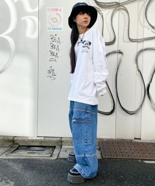 Candy Stripper（キャンディストリッパー）の「CANDY UNION L/S Tシャツ（Tシャツ/カットソー・レディース・ブラック/オフホワイト/ヘザーグレー・2）」の17枚目の写真