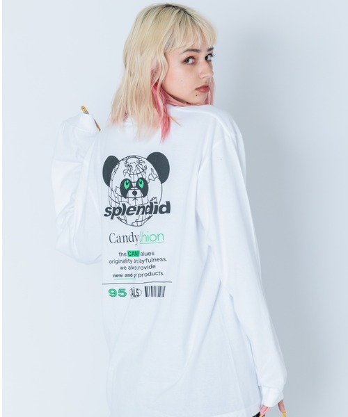 Candy Stripper（キャンディストリッパー）の「CANDY UNION L/S Tシャツ（Tシャツ/カットソー・レディース・ブラック/オフホワイト/ヘザーグレー・2）」の21枚目の写真