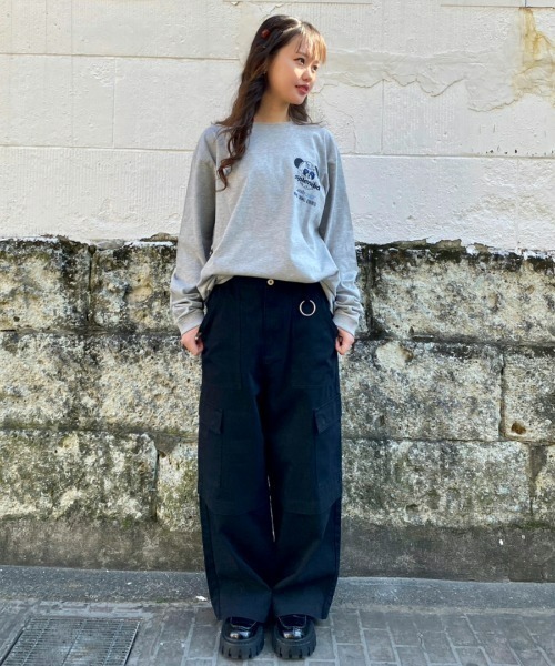 Candy Stripper（キャンディストリッパー）の「CANDY UNION L/S Tシャツ（Tシャツ/カットソー・レディース・ブラック/オフホワイト/ヘザーグレー・2）」の15枚目の写真