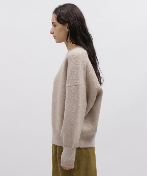 LAKOLE（ラコレ）の「7Gヘアリーヤーンダブルジャカードプルオーバー / 165936（ニット/セーター・レディース・ブラック/ブラウン/ベージュ/ブルー・SMALL/MEDIUM）」の18枚目の写真