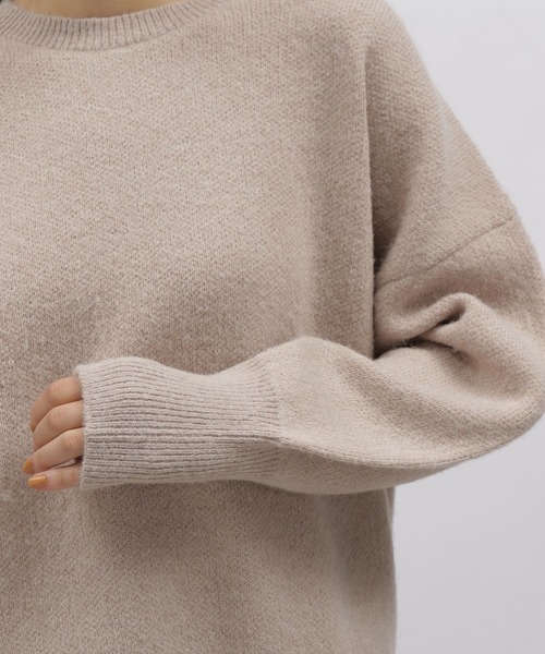 LAKOLE（ラコレ）の「7Gヘアリーヤーンダブルジャカードプルオーバー / 165936（ニット/セーター・レディース・ブラック/ブラウン/ベージュ/ブルー・SMALL/MEDIUM）」の21枚目の写真