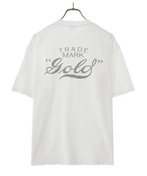 GOLD | GOLD / ゴールド：14/- U.S. COTTON DAMAGE T-SHIRT：22B-GL79025[MUS](Tシャツ/カットソー)