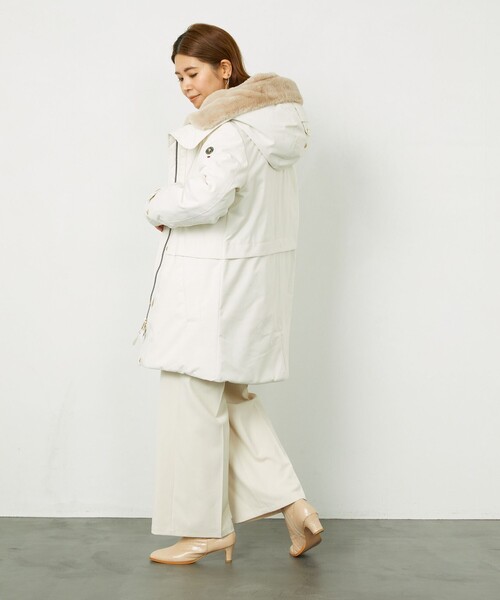 Aresense（アーセンス）の「CAPE HORN/ケープホーン REMOTA/ミドル丈中綿ジャケット（ダウンジャケット/コート・レディース・オフホワイト/オリーブ/ブラック・42/44）」の8枚目の写真