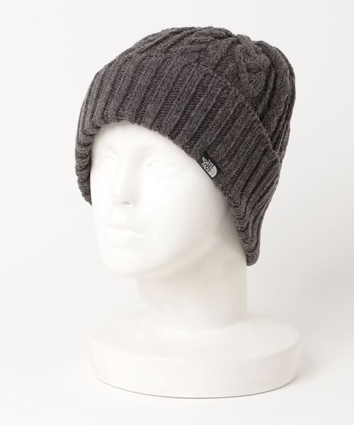 THE NORTH FACE(ザノースフェイス)の「ザ ノース フェイス THE NORTH FACE Cable Beanie(ケーブルビーニー)(ニットキャップ/ビーニー・メンズ・ダークブルー/ブラック/グレー系/グレー・フリ-)」の3枚目の写真