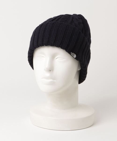 THE NORTH FACE(ザノースフェイス)の「ザ ノース フェイス THE NORTH FACE Cable Beanie(ケーブルビーニー)(ニットキャップ/ビーニー・メンズ・ダークブルー/ブラック/グレー系/グレー・フリ-)」の4枚目の写真
