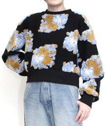 花柄JQボアショートプルオーバー