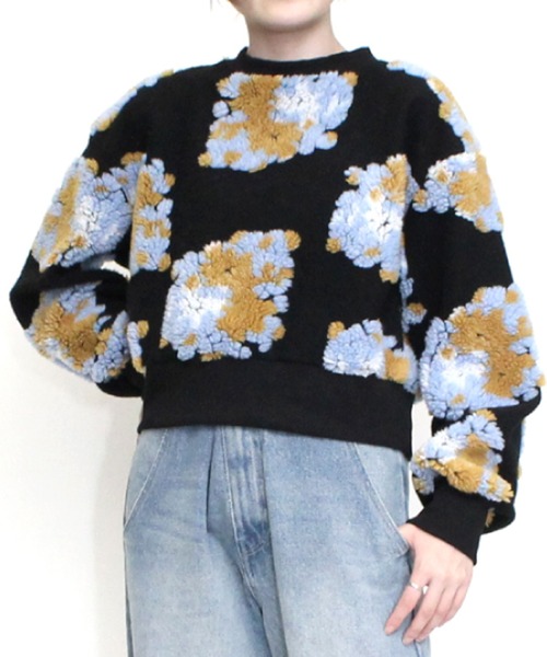 花柄JQボアショートプルオーバー（Tシャツ/カットソー）｜STYLEBLOCK（スタイルブロック）