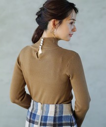 ENNEA | 【2022AWプレオーダー】手洗いできる♪ＭＯＣＨＩＭＯＤＡバックパールハイネックもっちりリブニット(ニット/セーター)