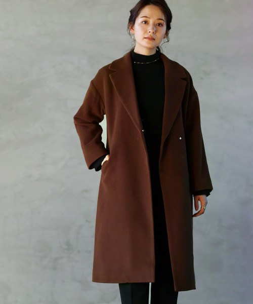 ENNEA(エンネア)の「【2022AWプレオーダー】手洗いできる♪MOCHIMODAバックパールハイネックもっちりリブニット(ニット/セーター・レディース・テラコッタ/キャメル/ブラック/アイボリー・M)」の19枚目の写真