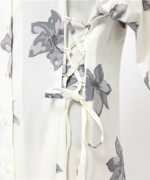 Omekashi（オメカシ）の「【Omekashi】オリジナル大花PTワンピース（ワンピース・レディース・ブラック/オフホワイト/グレー・ﾌﾘ-）」の14枚目の写真