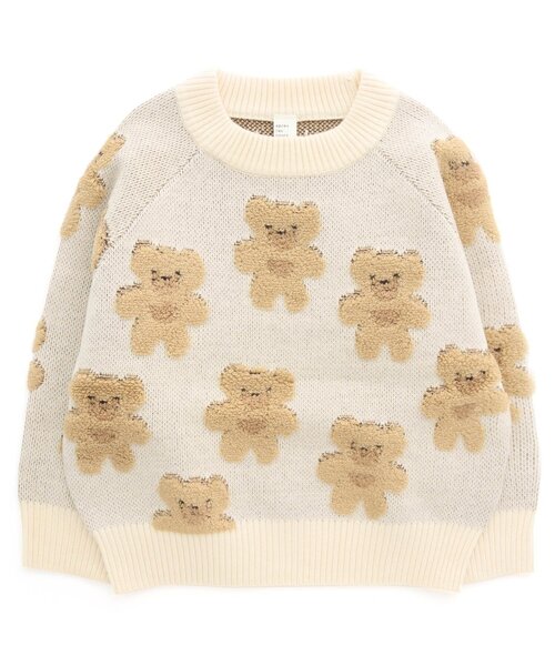 apres les cours(アプレレクール)の「tiny bear ジャガードニット_ウォッシャブル(ニット/セーター・キッズ・アイボリー/ブラウン・100/120/90)」の20枚目の写真