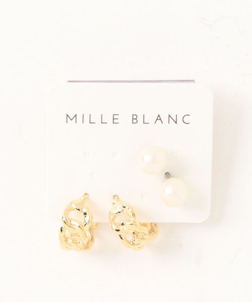mille blanc(ミルブラン)の「【日本製】フープセットピアス(ピアス(両耳用)・レディース・シルバー系その他/ゴールド系その他/シルバー系その他2/シルバー系その他3/ゴールド系その他3/シルバー/ゴールド・FREE)」の7枚目の写真