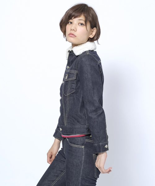 MILKFED.（ミルクフェド）の「DENIM JACKET（ブルゾン・レディース・インディゴブルー・SMALL/MEDIUM）」の2枚目の写真