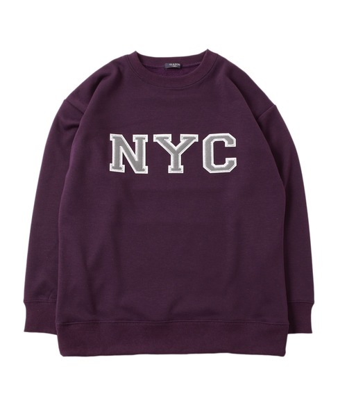 GLAZOS（グラソス）の「裏シャギー・ワッペントレーナー（スウェット・キッズ・グレー/カーキ/パープル・170cm/150cm/160cm/140cm）」の10枚目の写真