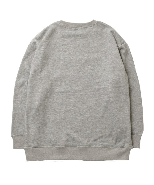 GLAZOS（グラソス）の「裏シャギー・ワッペントレーナー（スウェット・キッズ・グレー/カーキ/パープル・170cm/150cm/160cm/140cm）」の9枚目の写真