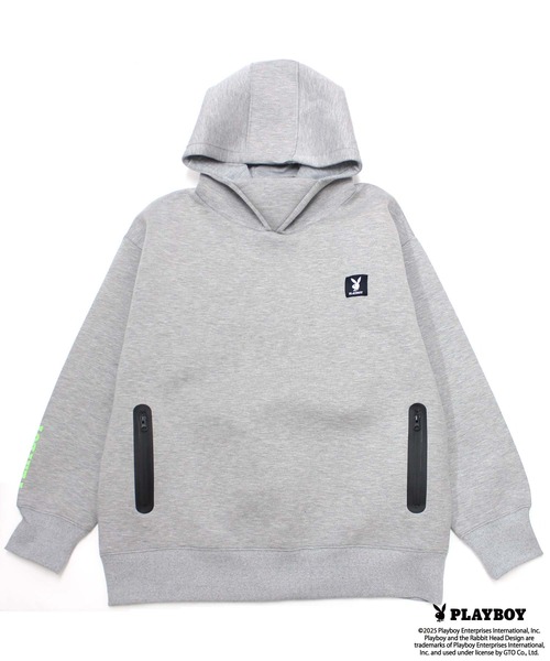 PLAYBOY（プレイボーイ）の「【GOLF】ゴルフウェア　PLAYBOYボンディングパーカー（パーカー・メンズ・ブラック/グレー・M/L/XL）」の5枚目の写真