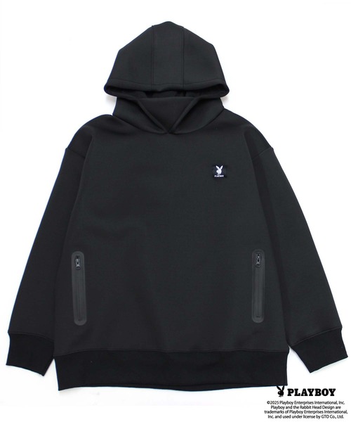 PLAYBOY（プレイボーイ）の「【GOLF】ゴルフウェア　PLAYBOYボンディングパーカー（パーカー・メンズ・ブラック/グレー・M/L/XL）」の6枚目の写真