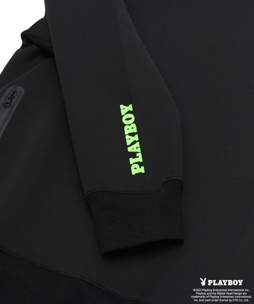 PLAYBOY（プレイボーイ）の「【GOLF】ゴルフウェア　PLAYBOYボンディングパーカー（パーカー・メンズ・ブラック/グレー・M/L/XL）」の12枚目の写真