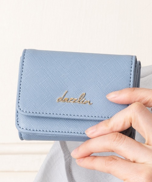 dazzlin（ダズリン）の「dazzlin/ダズリン　サフィアーノ フラワー柄プリント三つ折りミニウォレット（財布・レディース・ベージュ系その他/ブルー系その他/アイボリー/ピンク系その他/ブラック・FREE）」の5枚目の写真