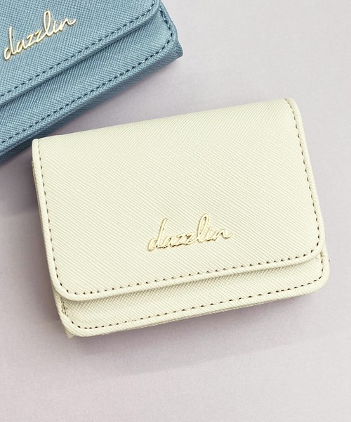 dazzlin（ダズリン）の「dazzlin/ダズリン　サフィアーノ フラワー柄プリント三つ折りミニウォレット（財布・レディース・ベージュ系その他/ブルー系その他/アイボリー/ピンク系その他/ブラック・FREE）」の2枚目の写真