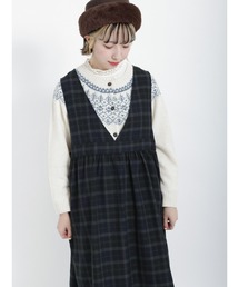 Samansa Mos2 | 花柄ジャカードニットカーディガン(カーディガン/ボレロ)