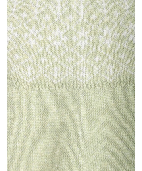 Samansa Mos2（サマンサ モスモス）の「花柄ジャカードニットカーディガン（カーディガン/ボレロ・レディース・グリーン/レッド/チャコール/キナリ・ﾌﾘ-）」の19枚目の写真