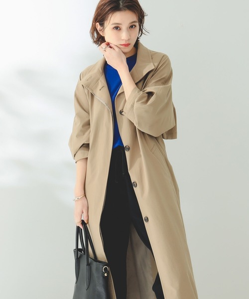 B:MING by BEAMS（ビーミングバイビームス）の「B:MING by BEAMS / 撥水 スタンド コート（トレンチコート・レディース・ベージュ/ホワイト系その他/グリーン系その他・MEDIUM/SMALL）」の15枚目の写真