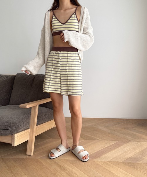 Miller(ミラー) パネルリブブラトップ＆ショーツSET