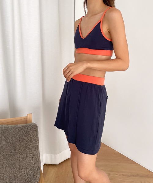 Miller(ミラー) パネルリブブラトップ＆ショーツSET