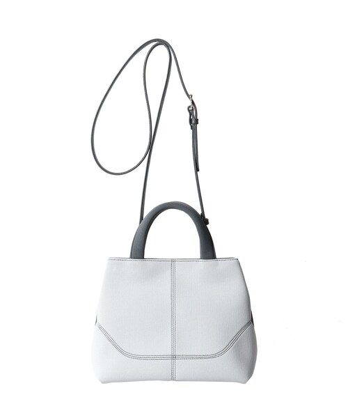 HIROKO HAYASHI（ヒロコハヤシ）の「◆SPUGNA(スプーニャ)2wayバッグ（ハンドバッグ・レディース・ホワイト系5/ブルー系4・00）」の2枚目の写真