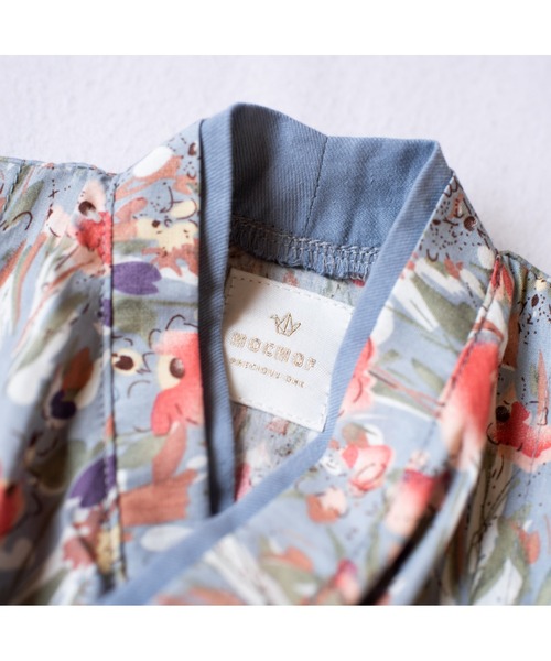 mocmof(モクモフ)の「おめかし袴セット flowery(着物・キッズ・オレンジ/ブルー/レッド・80-90cm/70-80cm)」の12枚目の写真