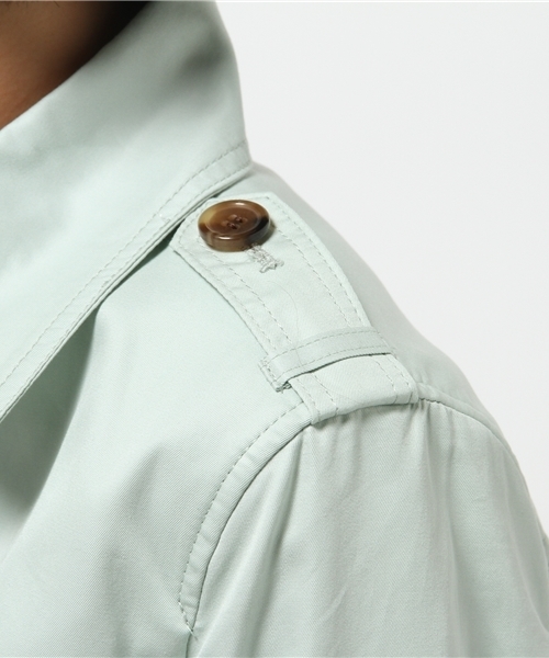 NATURAL BEAUTY BASIC（ナチュラルビューティーベーシック）の「ショートトレンチコート（トレンチコート・レディース・ネイビー/ライトグリーン/ベージュ・MEDIUM/SMALL/LARGE）」の14枚目の写真