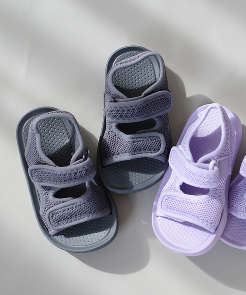 AmiAmi（アミアミ）の「キッズスポーツサンダル/軽量メッシュ素材（サンダル・キッズ・ピンク/ホワイト/オレンジ/ブラック/ダークグレー/ラベンダー/キャメル・14cm/16cm/18cm/15cm/17cm/19cm/20cm/21cm/22cm/23cm）」の3枚目の写真
