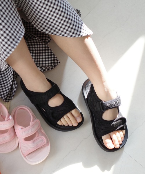 AmiAmi（アミアミ）の「キッズスポーツサンダル/軽量メッシュ素材（サンダル・キッズ・ピンク/ホワイト/オレンジ/ブラック/ダークグレー/ラベンダー/キャメル・14cm/16cm/18cm/15cm/17cm/19cm/20cm/21cm/22cm/23cm）」の18枚目の写真