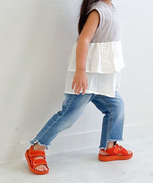 AmiAmi（アミアミ）の「キッズスポーツサンダル/軽量メッシュ素材（サンダル・キッズ・ピンク/ホワイト/オレンジ/ブラック/ダークグレー/ラベンダー/キャメル・14cm/16cm/18cm/15cm/17cm/19cm/20cm/21cm/22cm/23cm）」の22枚目の写真