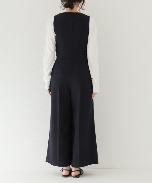 plage（プラージュ）の「Tweed ジャンプスーツ（サロペット/オーバーオール・レディース・ネイビー・36/38）」の20枚目の写真