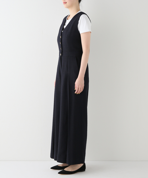 plage（プラージュ）の「Tweed ジャンプスーツ（サロペット/オーバーオール・レディース・ネイビー・36/38）」の8枚目の写真