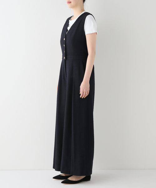 plage（プラージュ）の「Tweed ジャンプスーツ（サロペット/オーバーオール・レディース・ネイビー・36/38）」の7枚目の写真