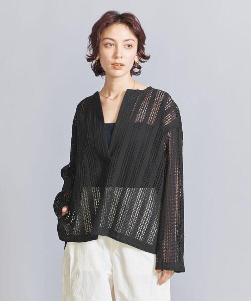 【新品タグ付】UNITED ARROWS ラッセルレースロングスリーブチュニック BEAUTY&YOUTH UNITED ARROWS（ビューティーアンドユース