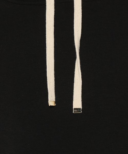 mysty woman（ミスティウーマン）の「【黒田真友香さんコラボ】ダンボールフーディ 191152（パーカー・レディース・ブラック/オフホワイト/ピンクベージュ・FREE）」の7枚目の写真