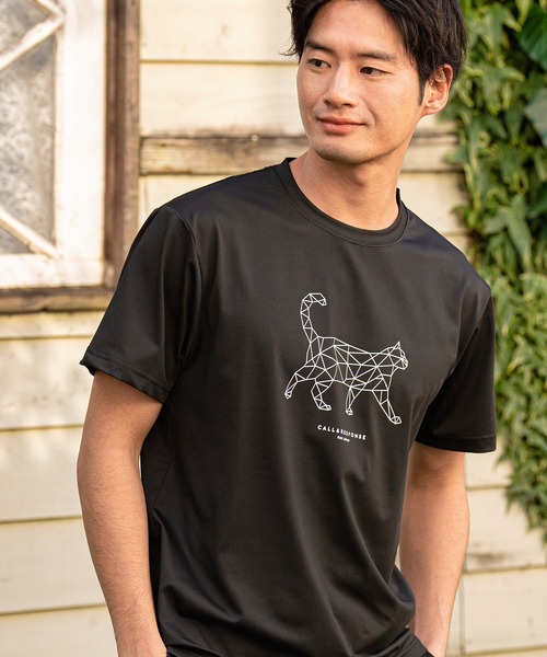 CALL&RESPONSE(コールアンドレスポンス)の「mt8221-プリント半袖TEE-ネコ(Tシャツ/カットソー・メンズ・ブラック/ホワイト・1/5/2/4)」の4枚目の写真